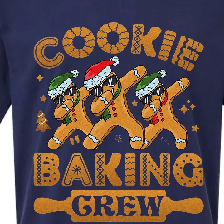 Christmas Cookie Baking Crew Xmas Pajamas Gingerbread Team Sueded Cloud Jersey T-Shirt