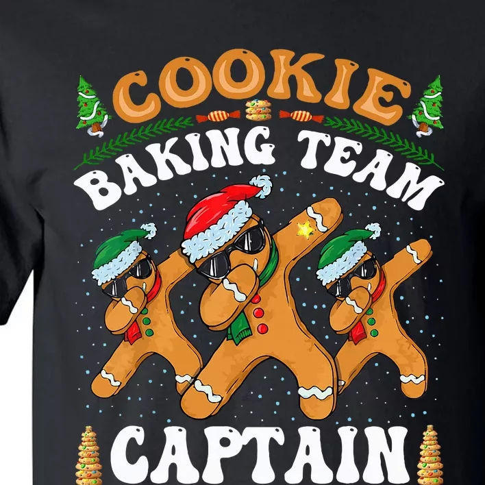 Christmas Cookie Baking Team Captain Gingerbread Apron Tall T-Shirt