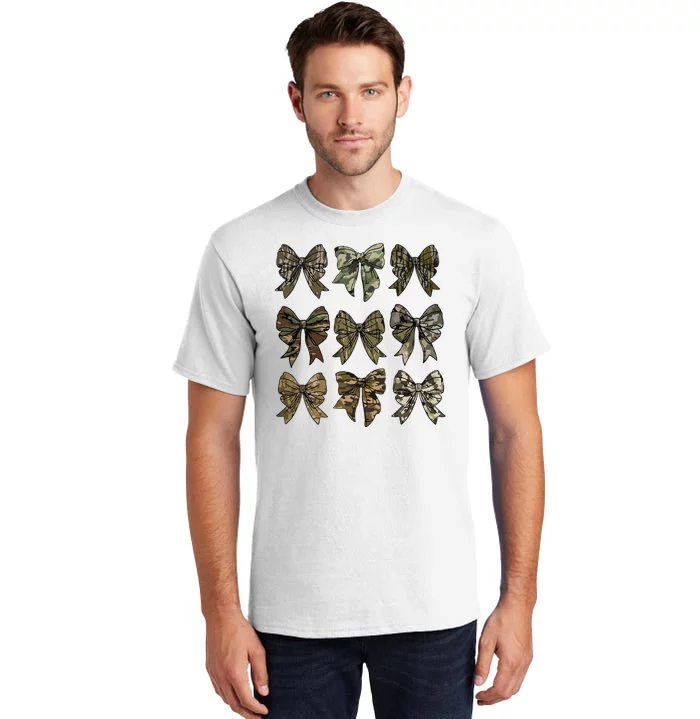 Camo Coquette Bow Duck Hunt Duck Hunting Tall T-Shirt