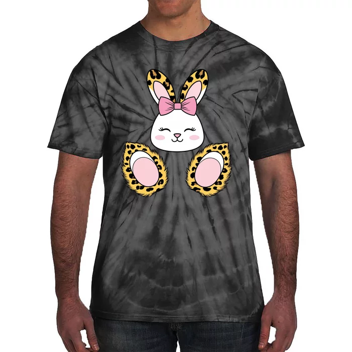 Cute Cheetah Bunny Adorable Easter Tie-Dye T-Shirt