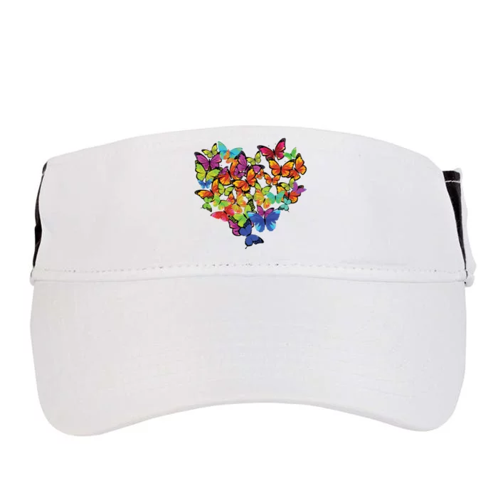 Colorful Cute Butterfly Heart Butterflies Adult Drive Performance Visor