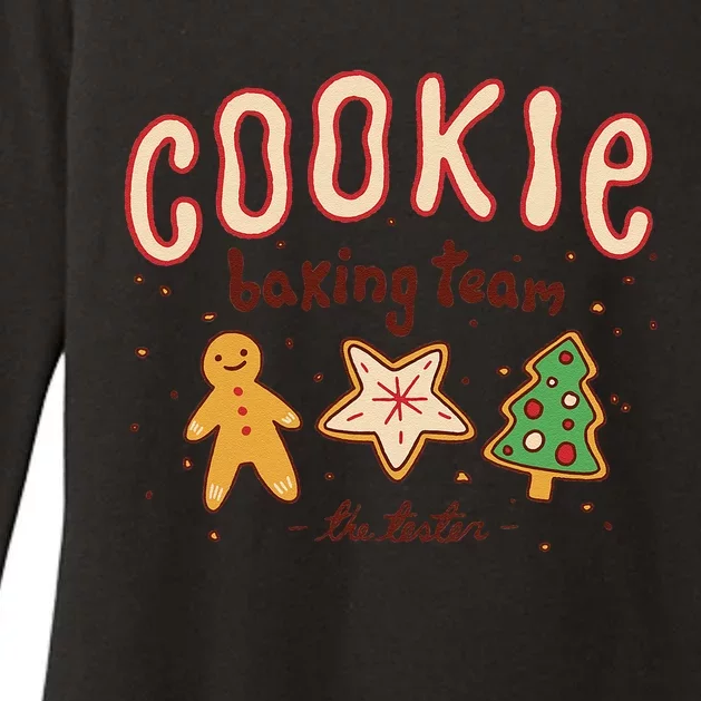 Christmas Cookie Baking Team Funny Pajamas Family Xmas Womens CVC Long Sleeve Shirt