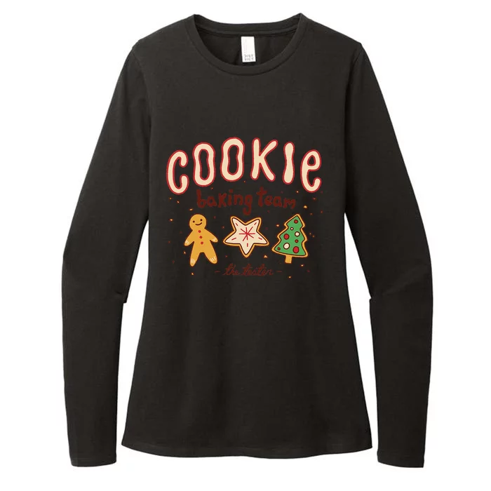 Christmas Cookie Baking Team Funny Pajamas Family Xmas Womens CVC Long Sleeve Shirt