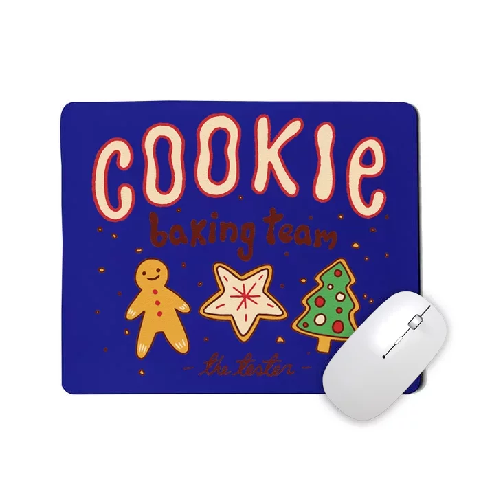 Christmas Cookie Baking Team Funny Pajamas Family Xmas Mousepad