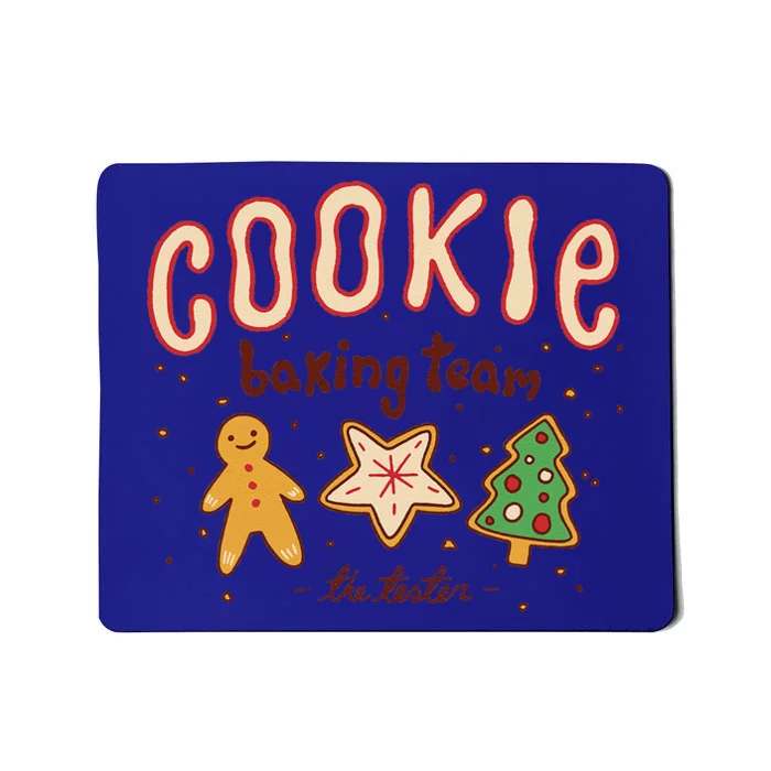 Christmas Cookie Baking Team Funny Pajamas Family Xmas Mousepad