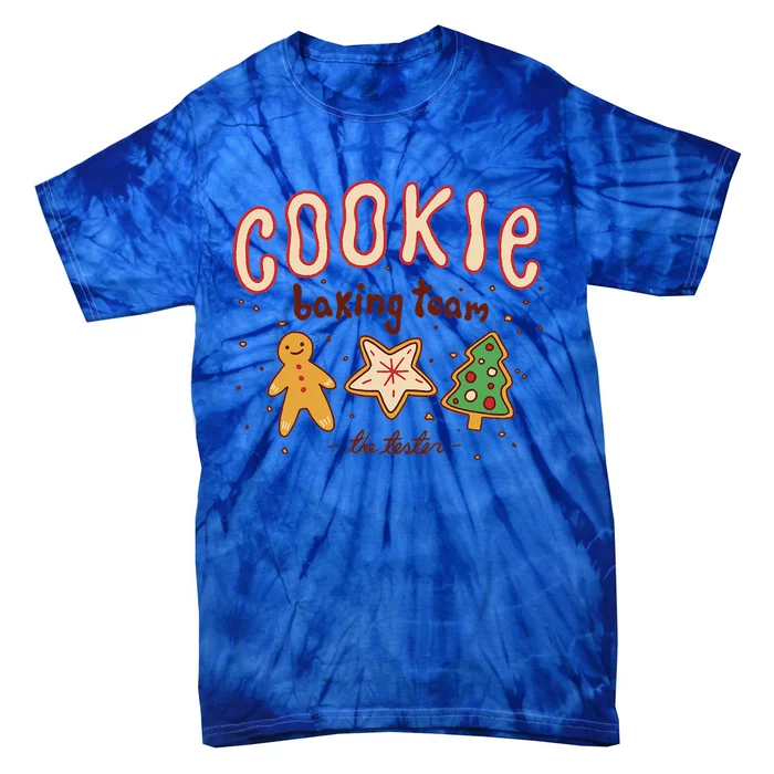 Christmas Cookie Baking Team Funny Pajamas Family Xmas Tie-Dye T-Shirt