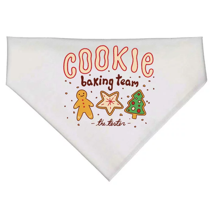 Christmas Cookie Baking Team Funny Pajamas Family Xmas USA-Made Doggie Bandana