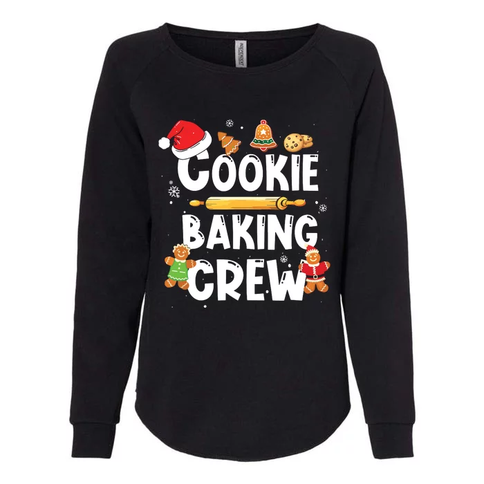 Christmas Cookie Baking Crew Pajama Gingerbread Christmas Santa Hat Xmas Womens California Wash Sweatshirt