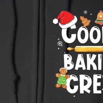 Christmas Cookie Baking Crew Pajama Gingerbread Christmas Santa Hat Xmas Full Zip Hoodie