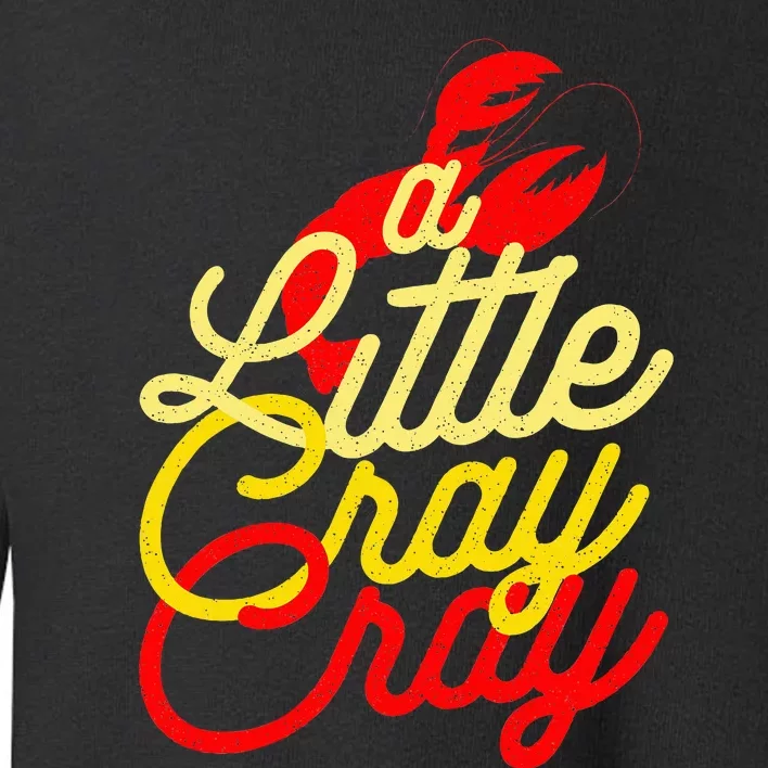 Cajun Crawfish Boil Party A Little Cray Mardi Gras Southern Toddler Sweatshirt