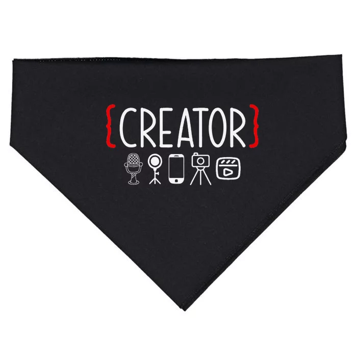 Content Creator Blogger Vlogger Influencer Creator USA-Made Doggie Bandana