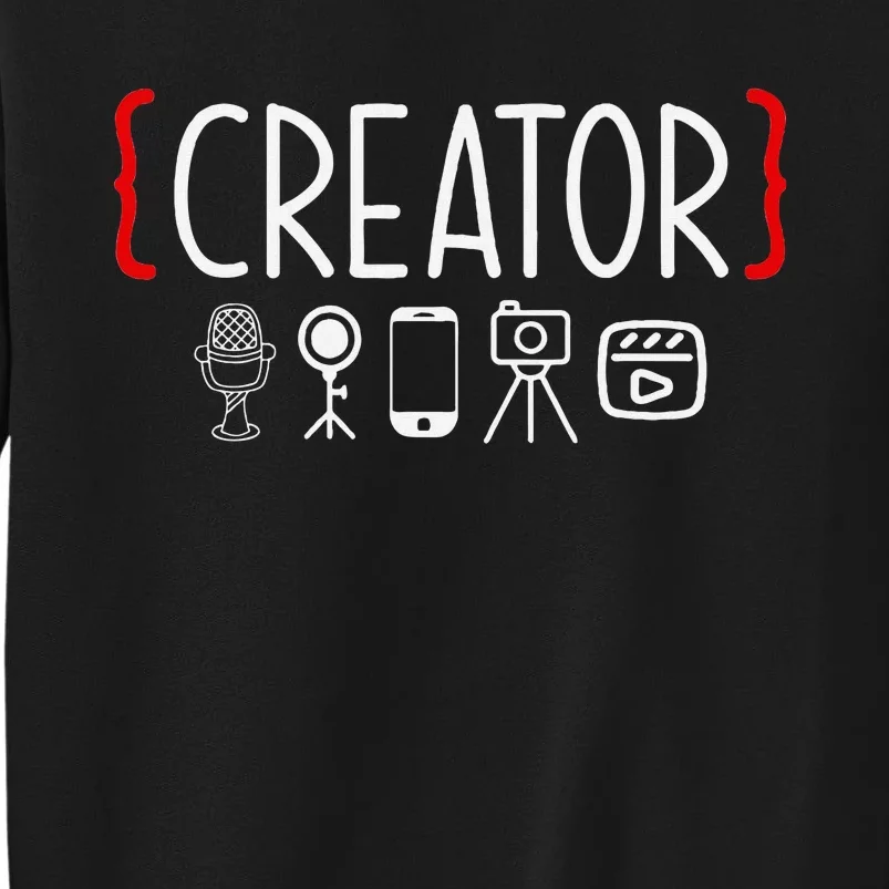 Content Creator Blogger Vlogger Influencer Creator Sweatshirt