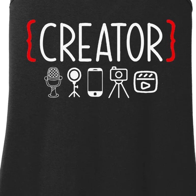 Content Creator Blogger Vlogger Influencer Creator Ladies Essential Tank