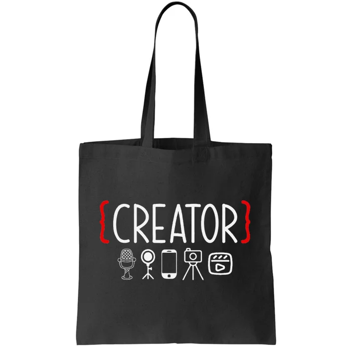 Content Creator Blogger Vlogger Influencer Creator Tote Bag