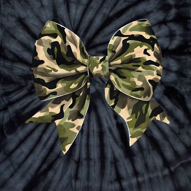 Camo Coquette Bow Hunt Duck Hunting Camouflage Gift Tie-Dye T-Shirt