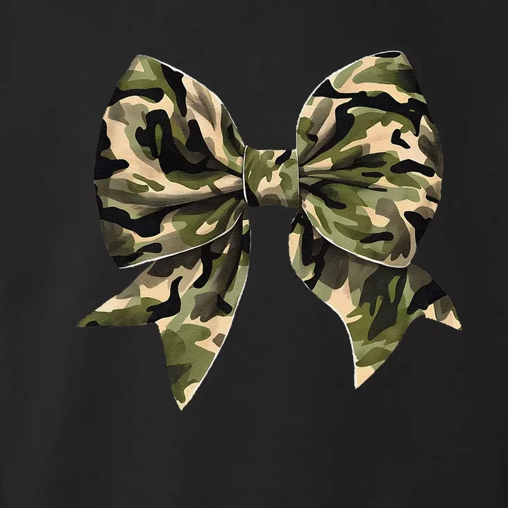 Camo Coquette Bow Hunt Duck Hunting Camouflage Gift Toddler Hoodie