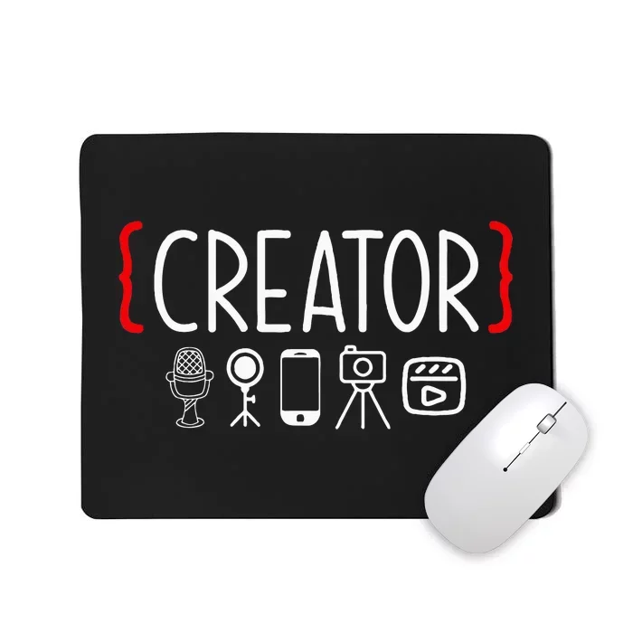 Content Creator Blogger Vlogger Influencer Creator Mousepad