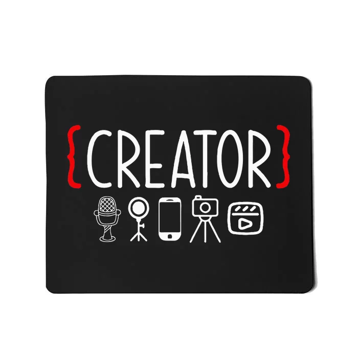 Content Creator Blogger Vlogger Influencer Creator Mousepad