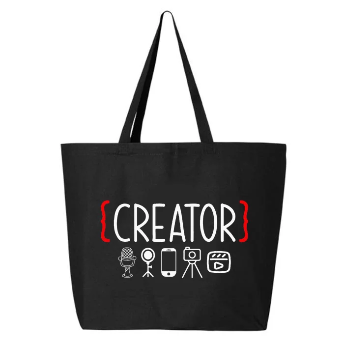 Content Creator Blogger Vlogger Influencer Creator 25L Jumbo Tote