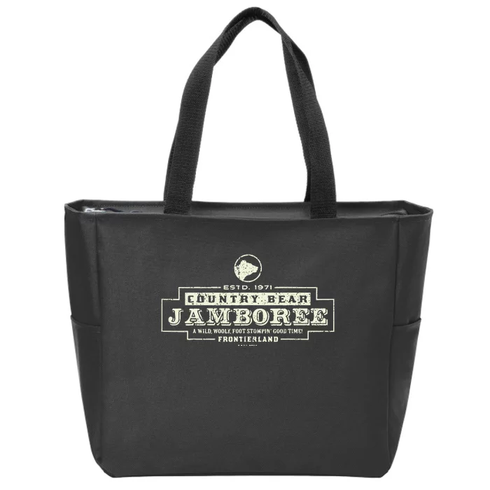 Classic Country Bear Jamboree Theme Park Series Zip Tote Bag