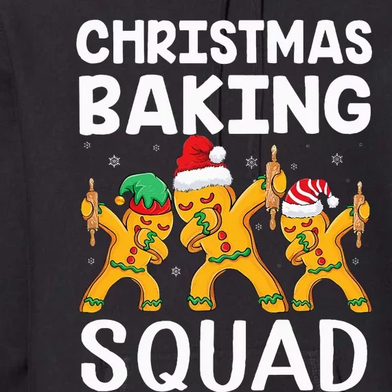 Christmas Cookie baking team squad Dabbing Gingerbread Man Premium Hoodie