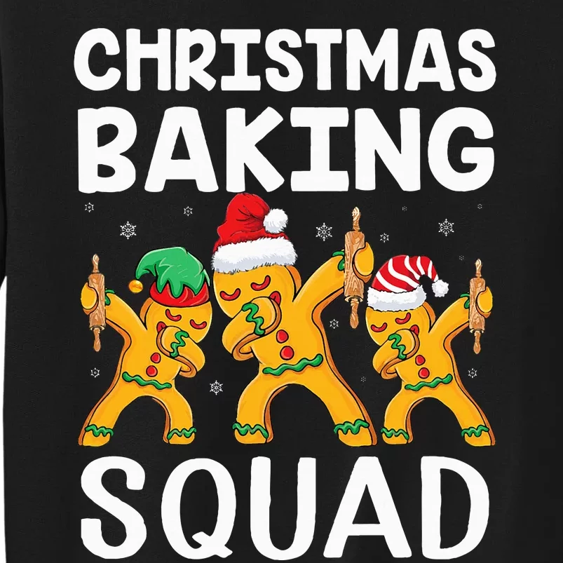 Christmas Cookie baking team squad Dabbing Gingerbread Man Tall Sweatshirt