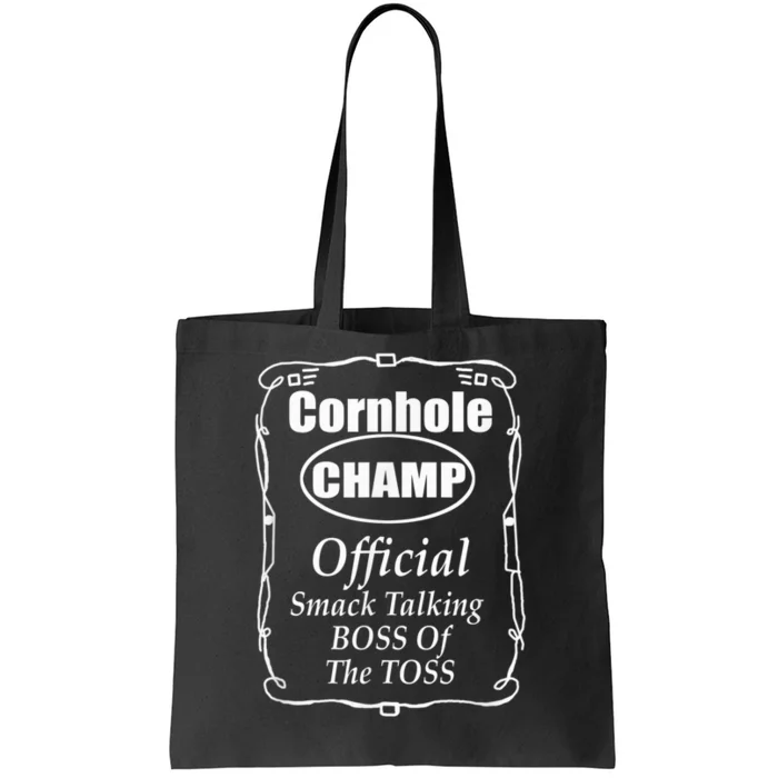 Cornhole Champion Boss of the Toss Cornhole Tote Bag