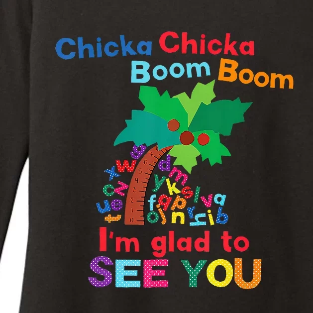 Chicka Chicka Boom Boom IM Glad To See You Womens CVC Long Sleeve Shirt