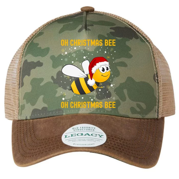 Cute Christmas Bumble Bee Oh Christmas Tree Joke Snow Scene Gift Legacy Tie Dye Trucker Hat