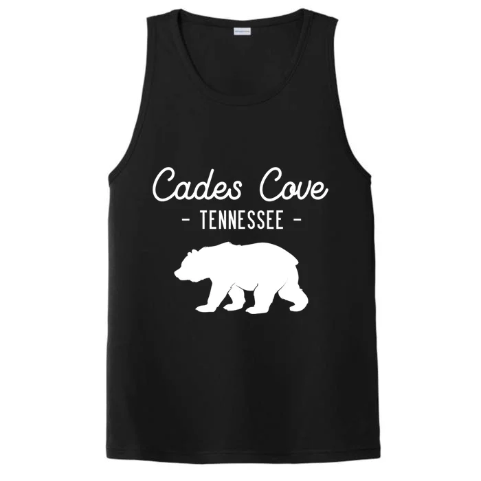 Cades Cove Bear Retro Tennessee Great Smoky Mountains Meaningful Gift Performance Tank