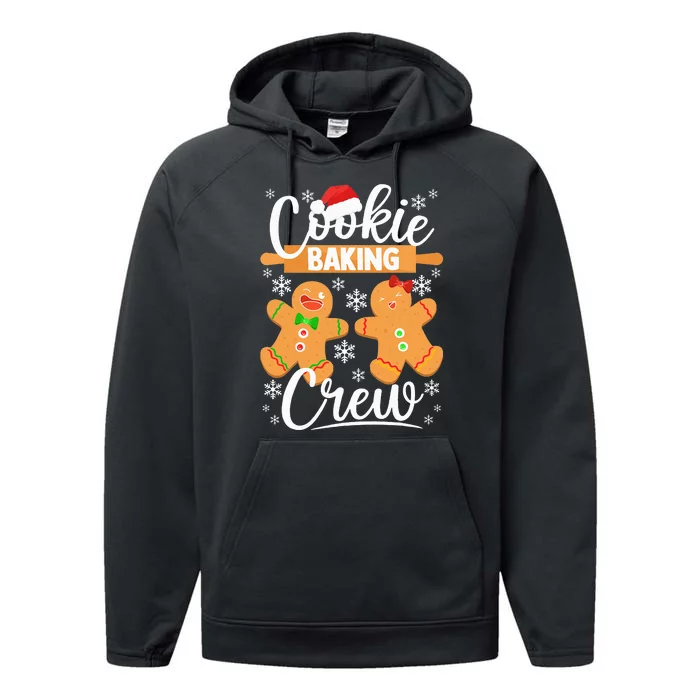 Christmas Cookie Baking Crew Festive Gingerbread Performance Fleece Hoodie