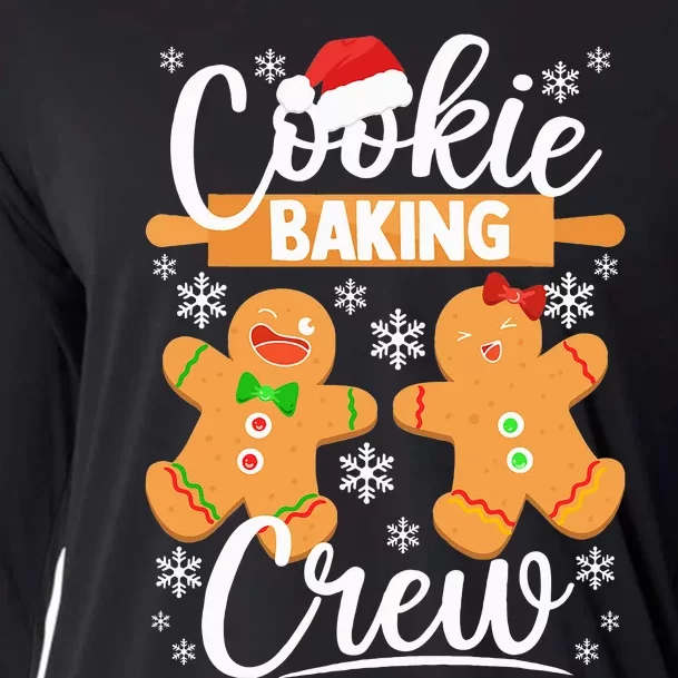 Christmas Cookie Baking Crew Festive Gingerbread Cooling Performance Long Sleeve Crew