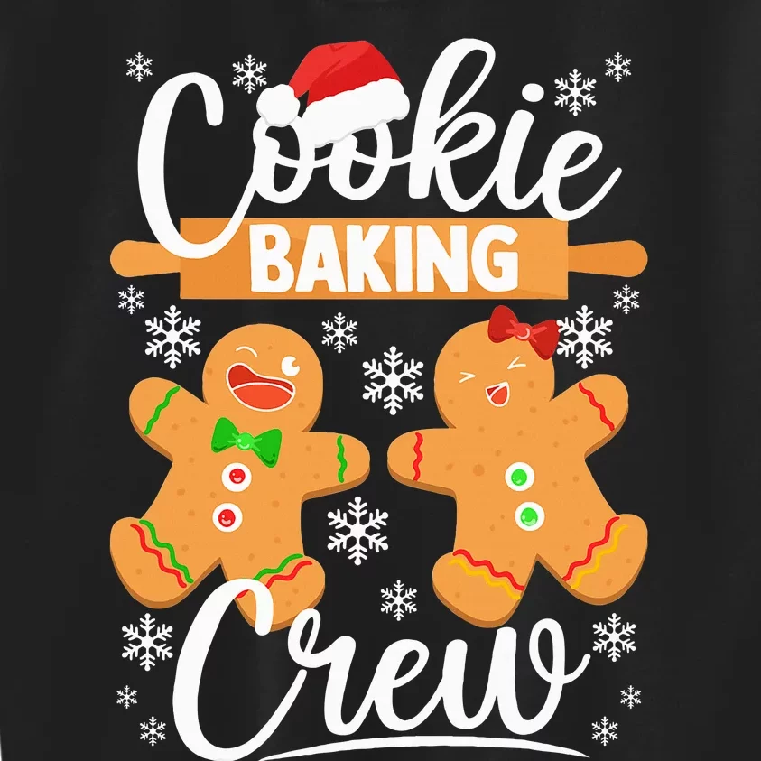 Christmas Cookie Baking Crew Festive Gingerbread Kids Sweatshirt