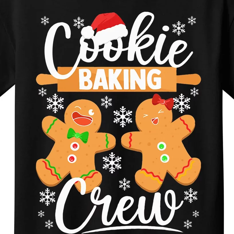 Christmas Cookie Baking Crew Festive Gingerbread Kids T-Shirt