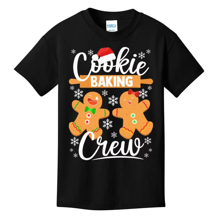 Christmas Cookie Baking Crew Festive Gingerbread Kids T-Shirt