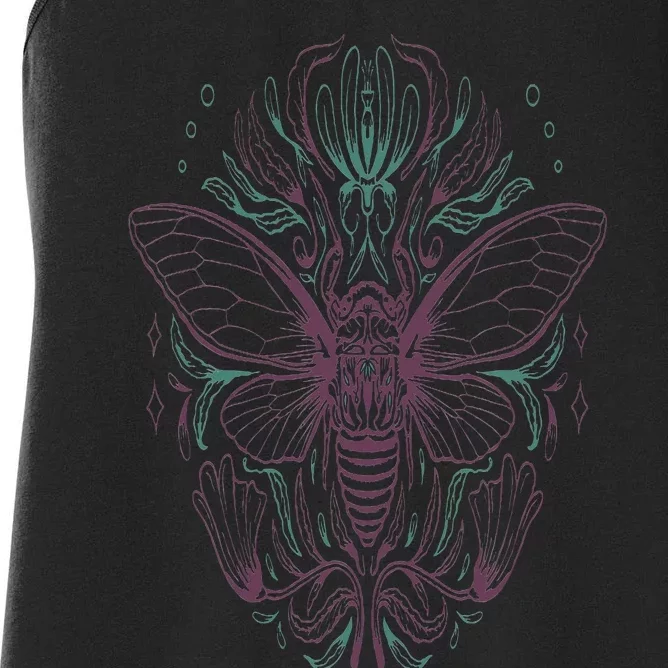 Cicada Cicadas Brood Insect Women's Racerback Tank