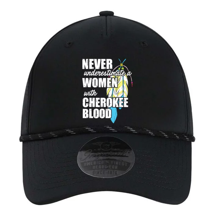 Cool Cherokee Blood Women Funny Native American Gift For Her Performance The Dyno Cap