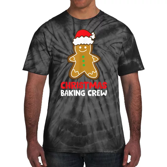 Christmas Cookie Baking Crew Funny Gingerbread Baking Tie-Dye T-Shirt