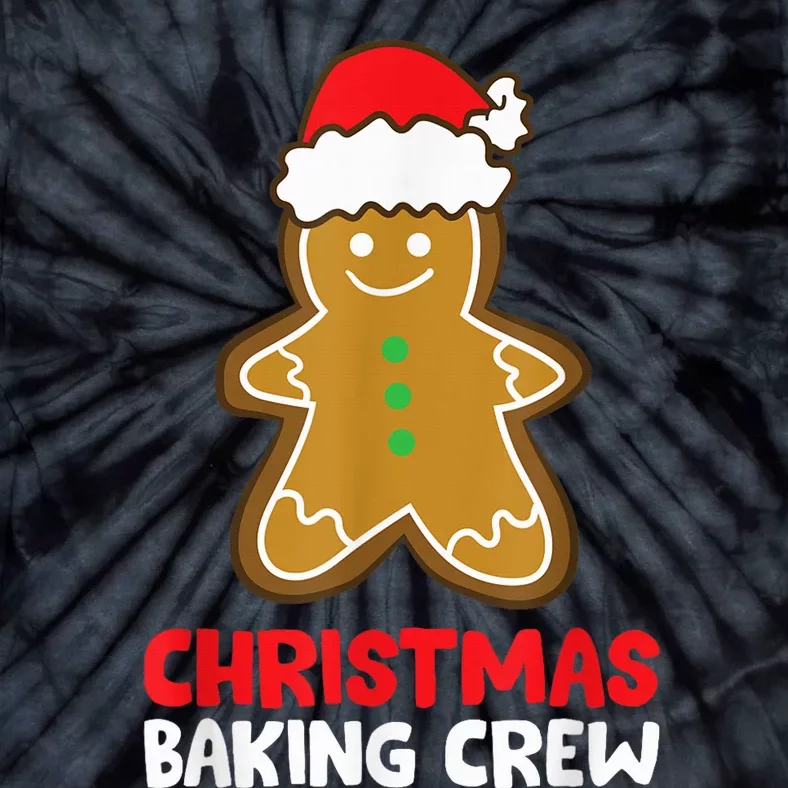 Christmas Cookie Baking Crew Funny Gingerbread Baking Tie-Dye T-Shirt