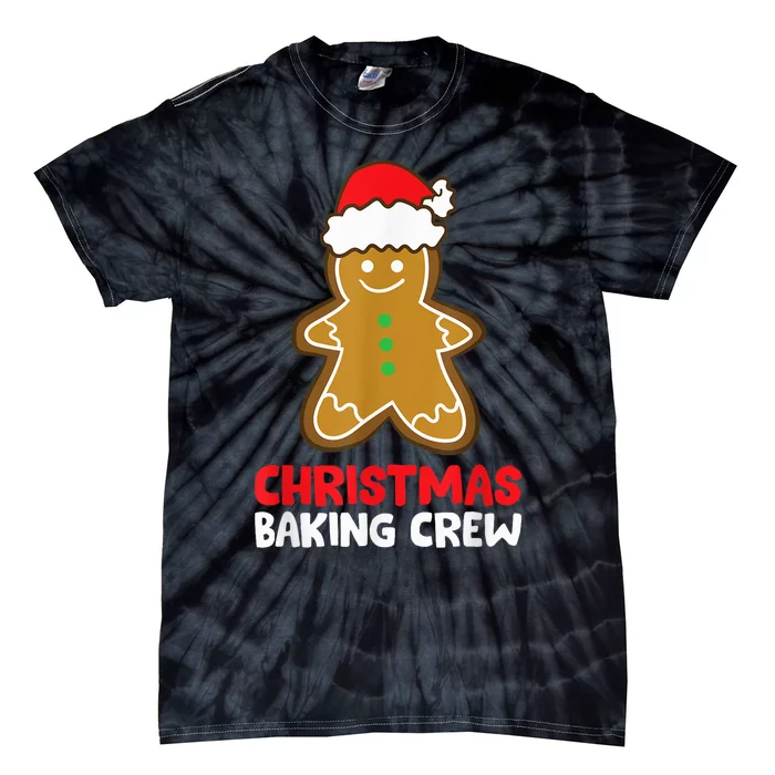 Christmas Cookie Baking Crew Funny Gingerbread Baking Tie-Dye T-Shirt