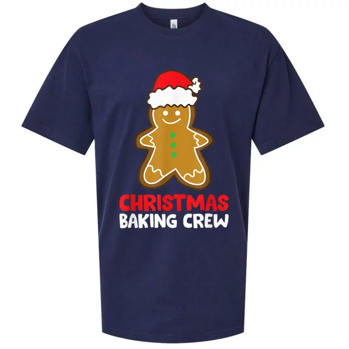 Christmas Cookie Baking Crew Funny Gingerbread Baking Sueded Cloud Jersey T-Shirt