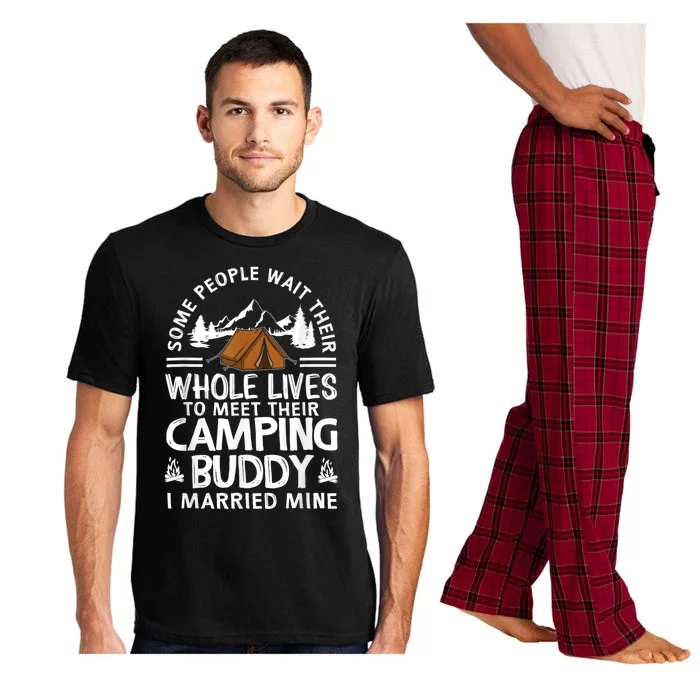 Cool Camping Buddies Gift For Man Women Funny Husband & Wife Pajama Set