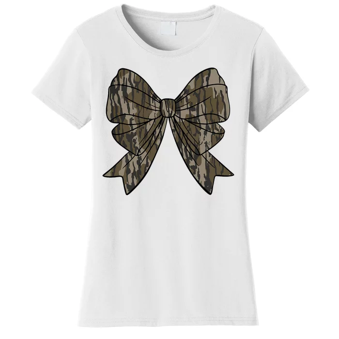 Camo Coquette Bow Duck Hunt Duck Hunting Women's T-Shirt