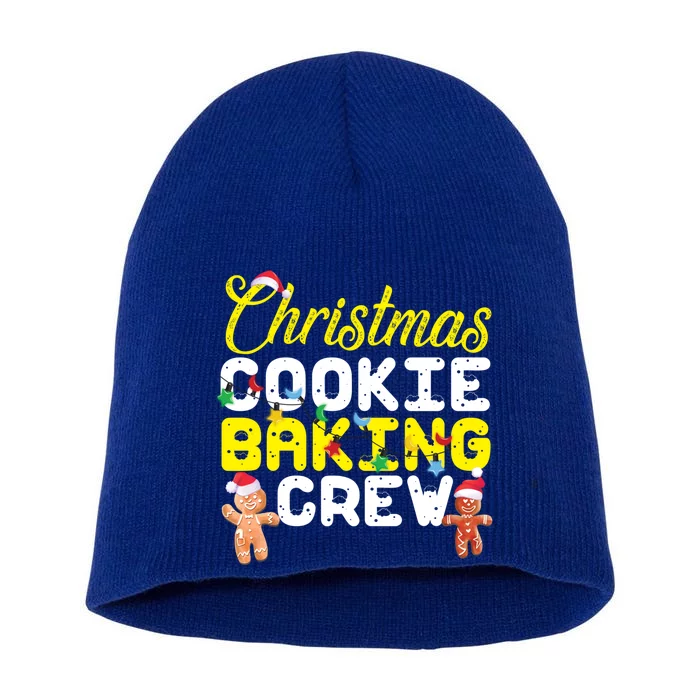 Christmas Cookie Baking Crew Gingerbread Gift Short Acrylic Beanie