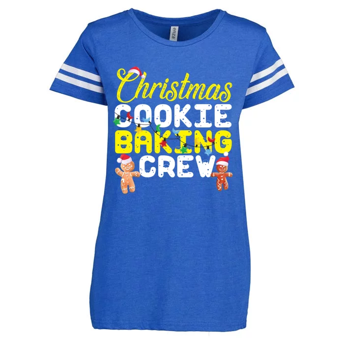 Christmas Cookie Baking Crew Gingerbread Gift Enza Ladies Jersey Football T-Shirt