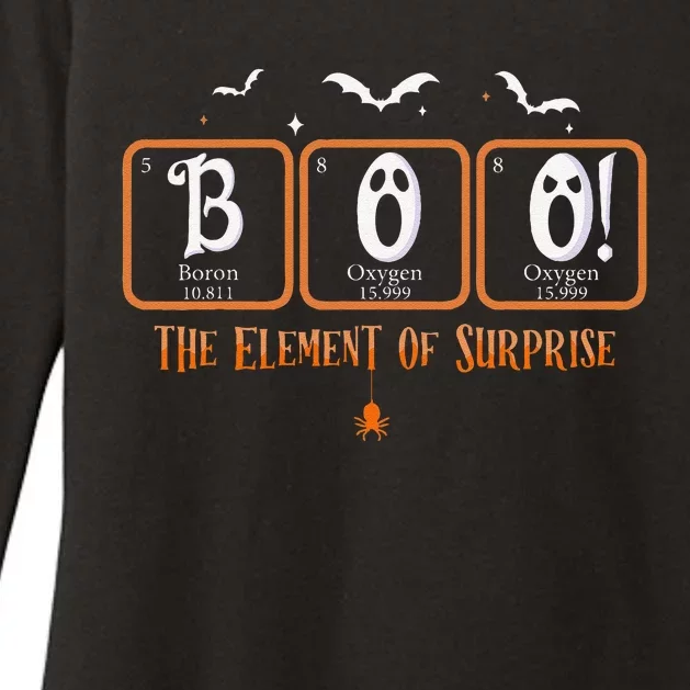 Cute Chemistry Boo The Element Of Surprise Chemist Halloween Womens CVC Long Sleeve Shirt