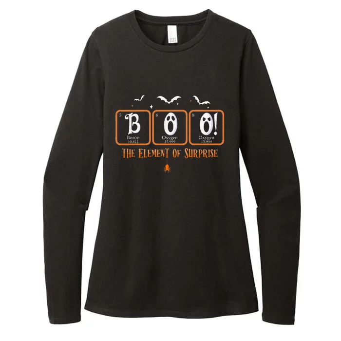 Cute Chemistry Boo The Element Of Surprise Chemist Halloween Womens CVC Long Sleeve Shirt