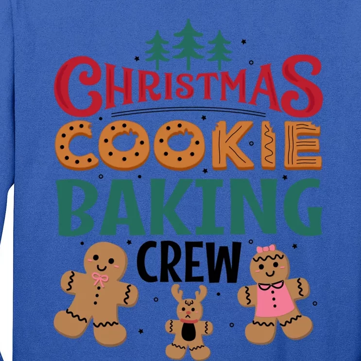 Christmas Cookie Baking Crew Gingerbread Team Santa Family Cute Gift Tall Long Sleeve T-Shirt