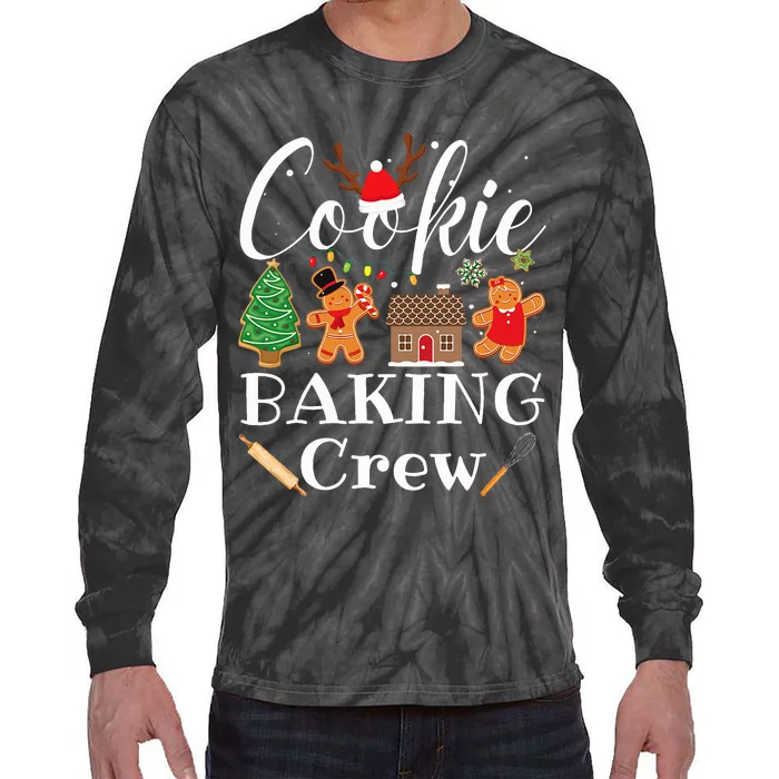 Christmas Cookie Baking Crew Family Baking Team Funny Cookie Tie-Dye Long Sleeve Shirt