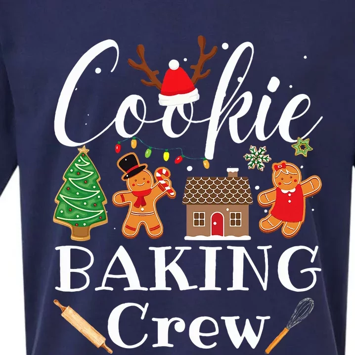 Christmas Cookie Baking Crew Family Baking Team Funny Cookie Sueded Cloud Jersey T-Shirt